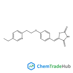 (5Z)-5-{4-[2-(5-Ethyl-2-pyridinyl)ethoxy]benzylidene}-1,3-thiazolidine-2,4-dione
