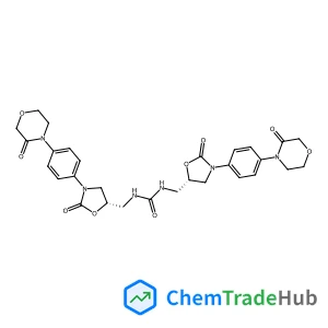 1,3-Bis({(5S)-2-oxo-3-[4-(3-oxo-4-morpholinyl)phenyl]-1,3-oxazolidin-5-yl}methyl)urea