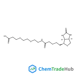3-{2-[2-({5-[(3aS,4S,6aR)-2-Oxohexahydro-1H-thieno[3,4-d]imidazol-4-yl]pentanoyl}amino)ethoxy]ethoxy}propanoic acid