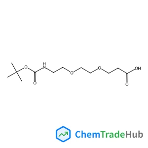 2,2-Dimethyl-4-oxo-3,8,11-trioxa-5-azatetradecan-14-oic acid