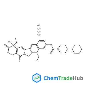 (4S)-4,11-Diethyl-4-hydroxy-3,14-dioxo-3,4,12,14-tetrahydro-1H-pyrano[3',4':6,7]indolizino[1,2-b]quinolin-9-yl 1,4'-bipiperidine-1'-carboxylate hydrochloride hydrate