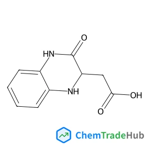 (3-Oxo-1,2,3,4-tetrahydro-2-quinoxalinyl)acetic acid structure (3-Oxo-1,2,3,4-tetrahydro-2-quinoxalinyl)acetic acid structure
