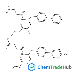 Calcium bis(4-{[(2S,4R)-1-(4-biphenylyl)-5-ethoxy-4-methyl-5-oxo-2-pentanyl]amino}-4-oxobutanoate)