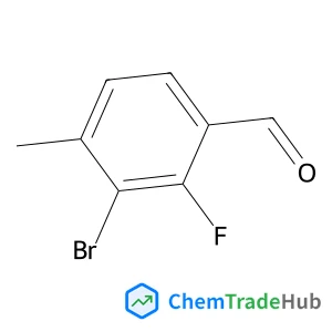 3-Bromo-2-fluoro-4-methylbenzaldehyde structure