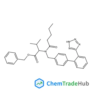Benzyl N-pentanoyl-N-{[2'-(2H-tetrazol-5-yl)-4-biphenylyl]methyl}-L-valinate