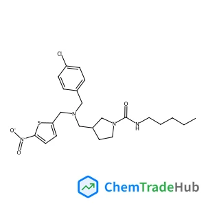 3-({(4-Chlorobenzyl)[(5-nitro-2-thienyl)methyl]amino}methyl)-N-pentyl-1-pyrrolidinecarboxamide