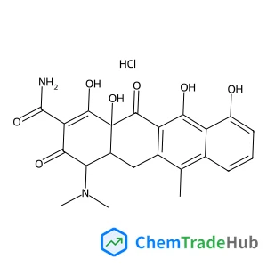 2-Naphthacenecarboxamide, 4-(dimethylamino)-1,4,4a,5,12,12a-hexahydro-3,10,11,12a-tetrahydroxy-6-methyl-1,12-dioxo-, hydrochloride (1:1), (4S,4aS,12aS)-