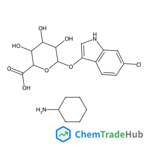 Cyclohexanamine - 6-chloro-1H-indol-3-yl beta-D-glucopyranosiduronic acid (1:1)