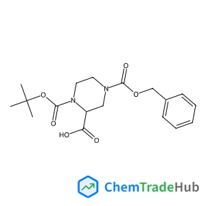 (2S)-4-[(Benzyloxy)carbonyl]-1-{[(2-methyl-2-propanyl)oxy]carbonyl}-2-piperazinecarboxylic acid