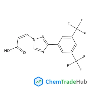(2Z)-3-{3-[3,5-Bis(trifluoromethyl)phenyl]-1H-1,2,4-triazol-1-yl}acrylic acid