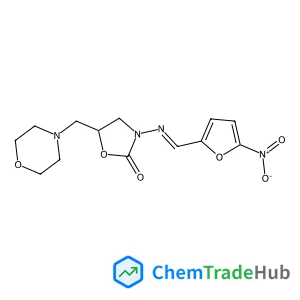 5-(4-Morpholinylmethyl)-3-{(E)-[(E)-(5-nitro-2-furyl)methylene]amino}-1,3-oxazolidin-2-one