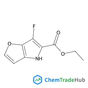 6-Fluoro-4H-furo[3,2-b]pyrrole-5-carboxylic acid ethyl ester
