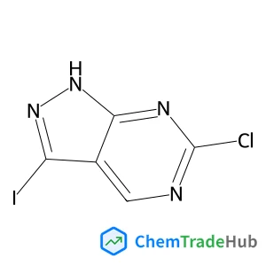 6-Chloro-3-iodo-1H-pyrazolo[3,4-d]pyrimidine