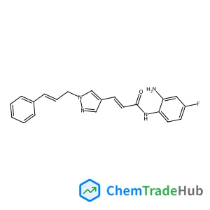 (2E)-N-(2-Amino-4-fluorophenyl)-3-{1-[(2E)-3-phenyl-2-propen-1-yl]-1H-pyrazol-4-yl}acrylamide
