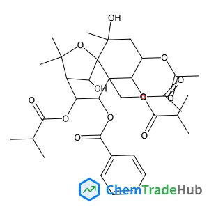 (2S,4S,5R,6S,7S,8S,9S,12R)-4,5-Diacetoxy-2,12-dihydroxy-8-(isobutyryloxy)-6-[(isobutyryloxy)methyl]-2,10,10-trimethyl-11-oxatricyclo[7.2.1.0~1,6~]dodec-7-yl benzoate