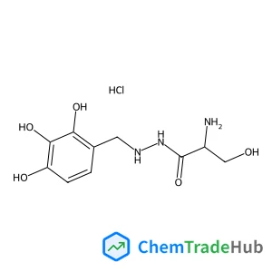 2-Amino-3-hydroxy-N'-(2,3,4-trihydroxybenzyl)propanehydrazide hydrochloride (1:1) (non-preferred name)