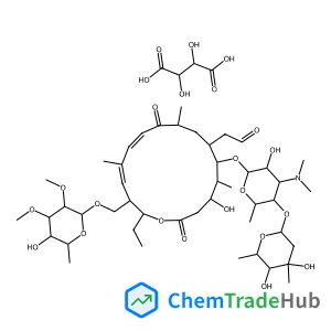 (2R,3R)-2,3-dihydroxybutanedioic acid;2-[(4R,5S,7R,9R,11E,13E,16R)-6-[(2R,3R,4R,5S,6R)-5-[(2S,4R,5S,6S)-4,5-dihydroxy-4,6-dimethyloxan-2-yl]oxy-4-(dimethylamino)-3-hydroxy-6-methyloxan-2-yl]oxy-16-ethyl-4-hydroxy-15-[[(2R,3R,4R,5R,6R)-5-hydroxy-3,4-dimethoxy-6-methyloxan-2-yl]oxymethyl]-5,9,13-trimethyl-2,10-dioxo-1-oxacyclohexadeca-11,13-dien-7-yl]acetaldehyde