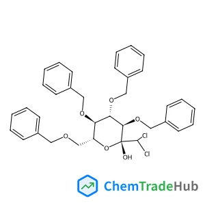 2,3,4,6-Tetra-O-benzyl-1-C-dichloromethyl-D-glucopyranose