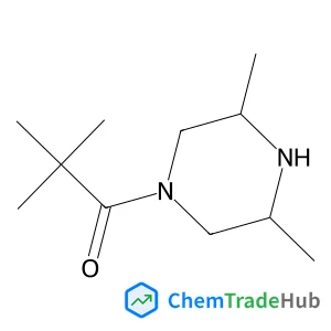 1-(3,5-dimethylpiperazin-1-yl)-2,2-dimethylpropan-1-one structure