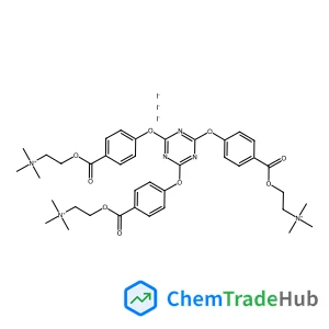 "2,2',2""-[1,3,5-Triazine-2,4,6-triyltris(oxy-4,1-phenylene carbonyloxy)]tris[N,N,N-trimethyl -ethanaminium]triiodide"