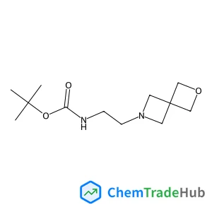 2-Methyl-2-propanyl [2-(2-oxa-6-azaspiro[3.3]hept-6-yl)ethyl]carbamate structure