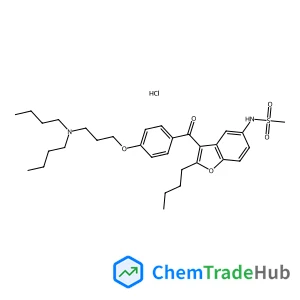 N-(2-Butyl-3-{4-[3-(dibutylamino)propoxy]benzoyl}-1-benzofuran-5-yl)methanesulfonamide hydrochloride (1:1)