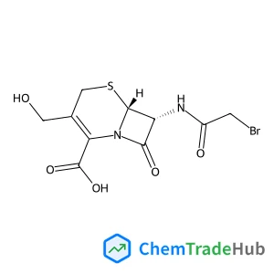 (6R,7R)-7-[(Bromoacetyl)amino]-3-(hydroxymethyl)-8-oxo-5-thia-1-azabicyclo[4.2.0]oct-2-ene-2-carboxylic acid