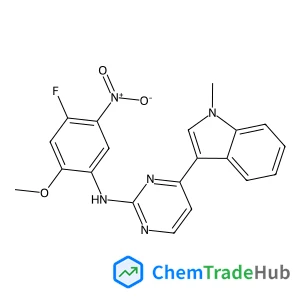 N-(4-fluoro-2-methoxy-5-nitrophenyl)-4-(1-methyl-1H-indol-3-yl)pyrimidin-2-amine