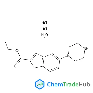 5-(1-Piperazinyl)-2-Benzofurancarboxylic Acid Ethyl Ester Diydrochloride Hydrate
