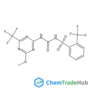 N-{[4-Methoxy-6-(trifluoromethyl)-1,3,5-triazin-2-yl]carbamoyl}-2-(trifluoromethyl)benzenesulfonamide