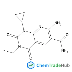 7-amino-1-cyclopropyl-3-ethyl-2,4-dioxo-pyrido[2,3-d]pyrimidine-6-carboxamide