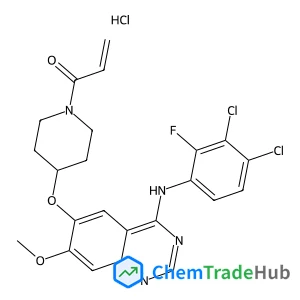 1-[4-({4-[(3,4-Dichloro-2-fluorophenyl)amino]-7-methoxy-6-quinazolinyl}oxy)-1-piperidinyl]-2-propen-1-one hydrochloride (1:1)