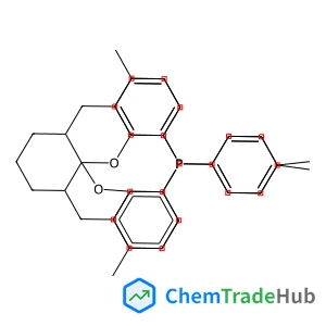 (+)-1,13-BIS[DI(4-METHYLPHENYL)PHOSPHINO]-(5AR,8AR,14AR)-5A,6,7,8,8A,9-HEXAHYDRO-5H-[1]BENZOPYRANO[3,2-D]XANTHENE, 97% (R,R,R)-(+)-TOL-SKP