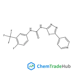 1-(4-Fluoro-3-(trifluoromethyl)phenyl)-3-(5-(pyridin-4-yl)-1,3,4-thiadiazol-2-yl)urea