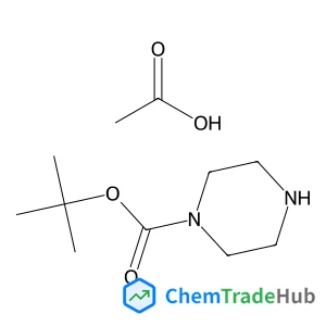2-Methyl-2-propanyl 1-piperazinecarboxylate acetate (1:1)