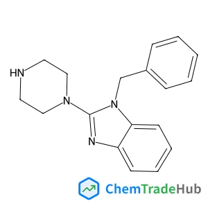 1-Benzyl-2-(1-piperazinyl)-1H-benzimidazole structure