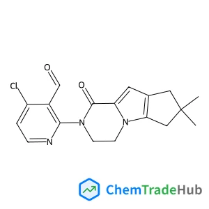 4-Chloro-2-(7,7-dimethyl-1-oxo-1,3,4,6,7,8-hexahydro-2H-cyclopenta[4,5]pyrrolo[1,2-a]pyrazin-2-yl)nicotinaldehyde