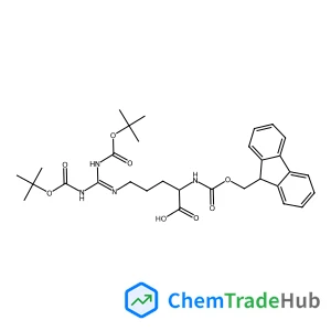 N~2~-[(9H-Fluoren-9-ylmethoxy)carbonyl]-N~5~-{[(2-methyl-2-propanyl)oxy]carbonyl}-N~5~-(N-{[(2-methyl-2-propanyl)oxy]carbonyl}carbamimidoyl)-L-ornithine