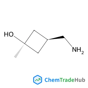 cis-3-(Aminomethyl)-1-methylcyclobutanol structure