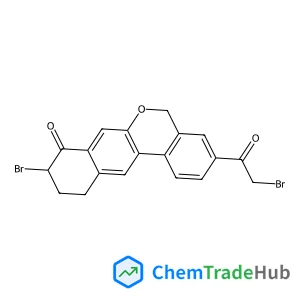 9-Bromo-3-(bromoacetyl)-10,11-dihydro-5H-dibenzo[c,g]chromen-8(9H)-one