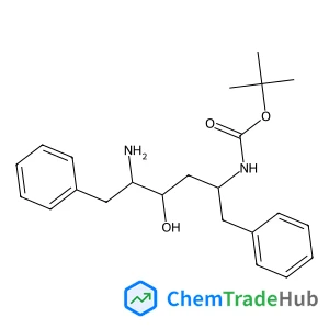 2-Methyl-2-propanyl [(2S,4S,5S)-5-amino-4-hydroxy-1,6-diphenyl-2-hexanyl]carbamate