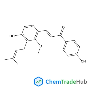 (2E)-3-[4-Hydroxy-2-methoxy-3-(3-methyl-2-buten-1-yl)phenyl]-1-(4-hydroxyphenyl)-2-propen-1-one
