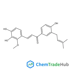 (2E)-3-(3,4-Dihydroxy-2-methoxyphenyl)-1-[4-hydroxy-3-(3-methyl-2-buten-1-yl)phenyl]-2-propen-1-one