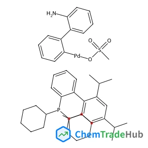 (2'-Amino-2-biphenylyl)(methanesulfonato-kappaO)palladium - dicyclohexyl(2',4',6'-triisopropyl-2-biphenylyl)phosphine (1:1)