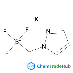 Potassium trifluoro(1H-pyrazol-1-ylmethyl)borate(1-) structure