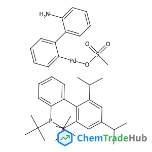 (2'-Amino-2-biphenylyl)(methanesulfonato-kappaO)palladium - bis(2-methyl-2-propanyl)(2',4',6'-triisopropyl-2-biphenylyl)phosphine (1:1)