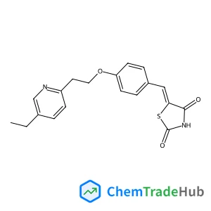 5-(4-(2-(5-Ethylpyridin-2-yl)ethoxy)benzylidene)thiazolidine-2,4-dione