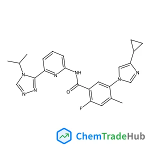 5-(4-Cyclopropyl-1H-imidazol-1-yl)-2-fluoro-N-[6-(4-isopropyl-4H-1,2,4-triazol-3-yl)-2-pyridinyl]-4-methylbenzamide