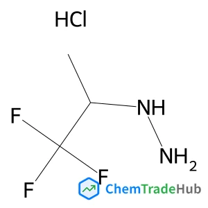(1,1,1-trifluoropropan-2-yl)hydrazine HCL