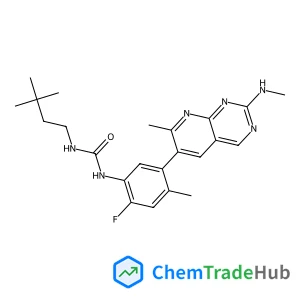 1-(3,3-Dimethylbutyl)-3-{2-fluoro-4-methyl-5-[7-methyl-2-(methylamino)pyrido[2,3-d]pyrimidin-6-yl]phenyl}urea